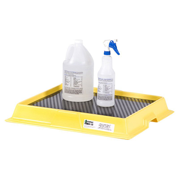 Long-Lasting Drip or Spill Polyethylene Lab Tray