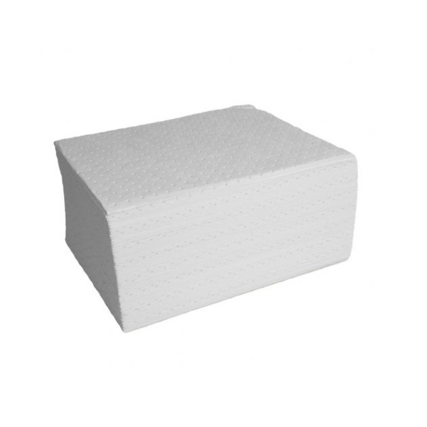 0.5L Oil Absorbent White Pad Ideal for Lubricants and Other Hydrocarbon