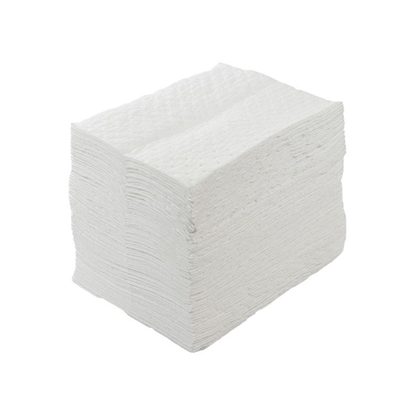 0.6L Oil & Fuel Absorbent White Pad Ideal for Factories & Workshops