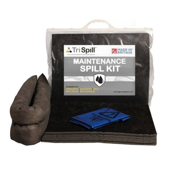 Disposable Maintenance Spill Kit with Clip Top Bag - Ideal for Quick Spill Response