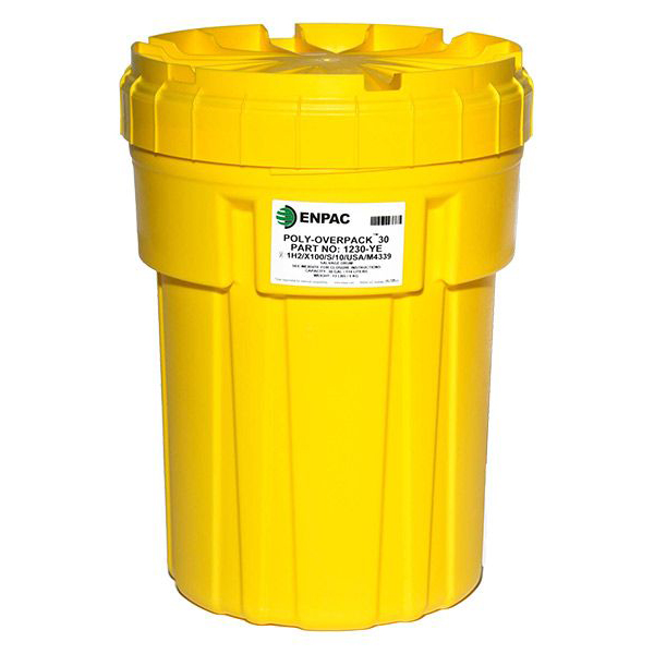 Polyethylene Overpack Drum Container - Secure Spill Containment Solution