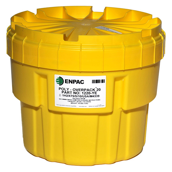 Polyethylene Overpack Drum Container - Secure Spill Containment Solution