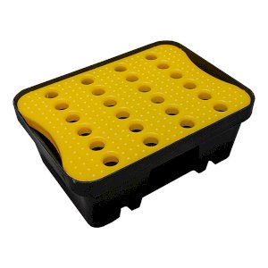 Efficient Spill Containment and Drainage Solution Polyethylene Spill Tray with Grid