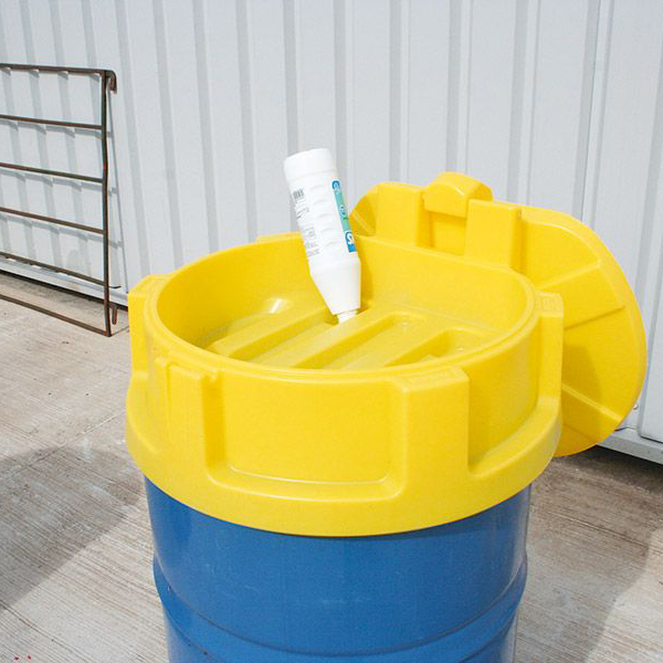 Universal Drum Funnel with Lid Perfect for Collecting Oil & Chemical Based Liquids